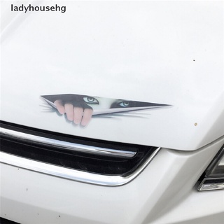 ladyhousehg divertido 3d peel auto retrovisor adhesivo coche cuerpo decorativo impermeable pegatinas pvc venta caliente