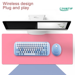 countif 1 set mofii candy teclado inalámbrico colorido 1600dpi mini 2.4g usb ratón óptico para juegos portátil