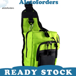Alotoforders Mini bolsa de pesca al aire libre ajustable acolchado correa de hombro bolsa de gran capacidad para exteriores