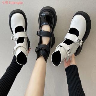 Trifle de suela gruesa hueco de alta parte superior zapatos de las mujeres 2021 verano botas cortas casual retro aumento pequeño zapatos de cuero romano sandalias marea