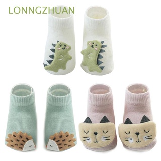 lonngzhuan suave algodón bebé calcetines accesorios antideslizante piso recién nacido calcetines nuevo bebé otoño invierno 6-12 meses de dibujos animados animal (1)