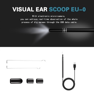 endoscopio de limpieza de oídos usb hd visual earpick con mini cámara