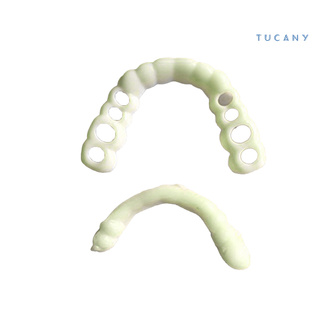Tucany 2 pzs/juego de carillas de dentadura de dientes/cubiertas de prótesis dentales para clínica Dental (6)