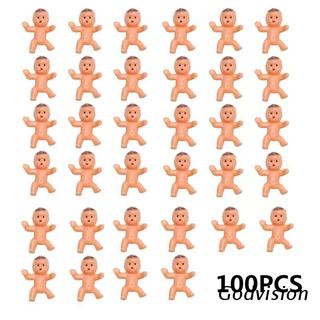 BB 100pcs 1Inch Mini Plástico Bebé Favor Suministros Para Baby Shower Y Cubo De Hielo Juego