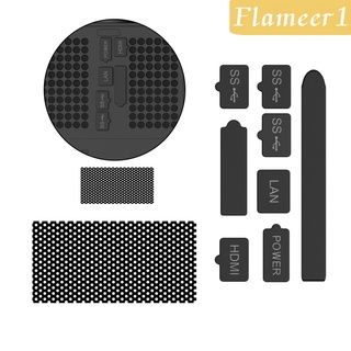 [FLAMEER1] Para Xbox Series X juego de protección de silicona cubierta de polvo conjuntos de reparación (2)