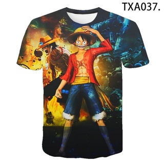 Summer One Piece 3D T shirt Boy Girl Kids Casual Streetwear Men Women Children Printed T-shirt Cartoon Anime Tops Tee shirt
