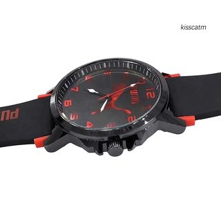 Kiss-Gfx Puma Sports - reloj de pulsera de cuarzo analógico con correa de silicona para hombre (7)