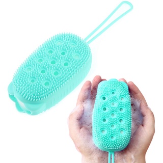 MAISHA Creative Shower Brushes Bubble Body Brush Bath Brush Skin Clean Silicone Massage Scalp Double-Sided Deep Cleaning Soft Bathroom Products/Multicolor (5)