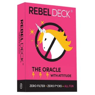 [envío rápido]Rebel Deck - The Oracle With Attitude English funny Oracle Deck 60 tarjetas