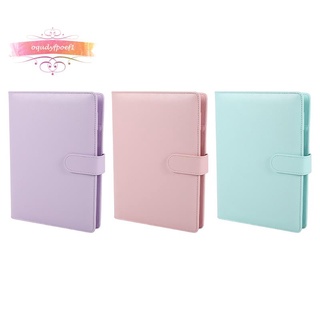 A5 PU cuero suelto hoja recambio cuaderno cubierta espiral carpeta planificador, cubierta de cuaderno, rosa