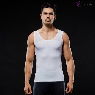 JNY• hombres adelgazar cuerpo Shaper cintura entrenador vientre compresión chaleco gimnasio Tops