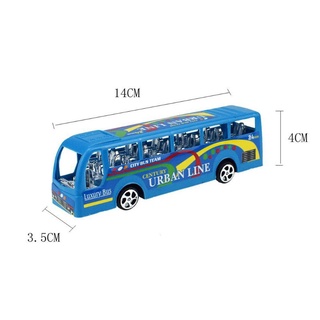Cind 5.5" ciudad autobús inercial coches niños juguetes coche modelo vehículos bebé juguete diseño paisaje regalo (4)