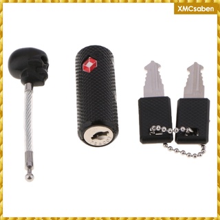 cerraduras de equipaje aprobadas por tsa con llaves para bolsas flexibles ultra secure negro