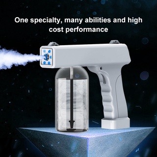 Nano pistola de pulverización de luz azul pulverizador de desinfección recargable atomización pistola de desinfección qiqi (6)