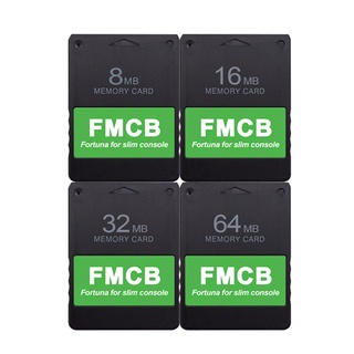 Slim Console (8MB/16MB/32MB/64MB) FMCB Free McBoot Game Memory Card for PS2 Slim Console
