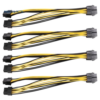 paquete de 5 unidades pci-e de 8 pines a 2 x 8 pines (6+2) cable divisor de alimentación para pcie pci express tarjeta de imagen y - cable de extensión divisor