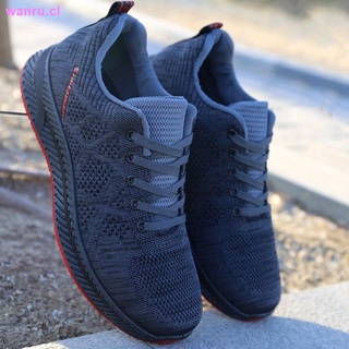 Men s shoes, sports shoes, new autumn men s casual shoes, flying woven running shoes, breathable shoes, soft bottom men s trendy mesh shoes