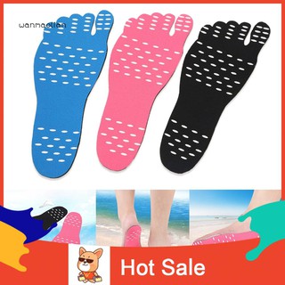 †wm adhesivo de tela elástica impermeable antideslizante para pies, plantillas de playa, almohadilla para zapatos (1)