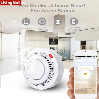 En Stock Inteligente WiFi Humo Alarma Detección De Sensor APP Control Remoto Detector livingmall1 . cl