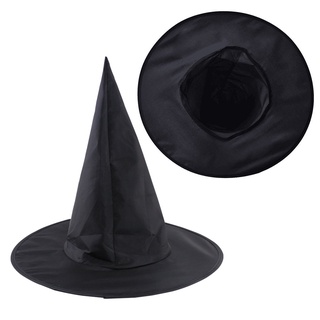 ledaing mujeres adultas negro bruja sombrero puntiagudo gorra de halloween fiesta disfraz cosplay accesorio