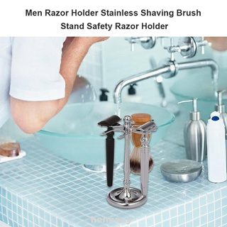 hombre práctico accesorio de aleación estable 4 puntas cepillo de afeitar soporte de afeitar