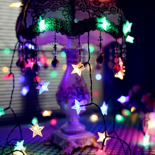 10/20 led estrella cadena de luz twinkle guirnaldas usb alimentado por usb de la lámpara de vacaciones año nuevo decoraciones de navidad para el hogar luces de hadas (4)