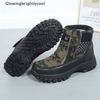 [GBC] Botas De Hombre 2021 Zapatos De Invierno Impermeables Antideslizantes Cálidas De Felpa Plana Nieve [Brillantementecool] (1)