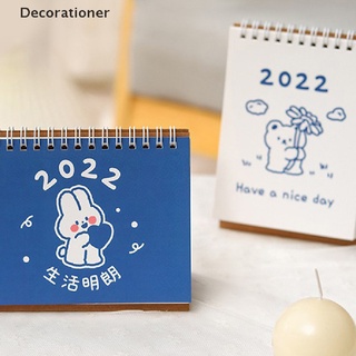 (Decorationer) 1PC 2022 Cute Creative Mini Desk Calendar Decoration Stationery School Supplies On Sale