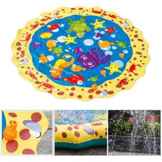100Cm*100Cm verano inflable spray de agua almohadilla de pvc niños inflables juguetes de césped juegos de juegos de aspersor estera de verano de la piscina de los niños (3)