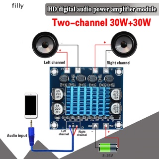 [FILLY] Tp 0 XH- 30W+30W canal Digital estéreo Audio amplificador de potencia placa DFS