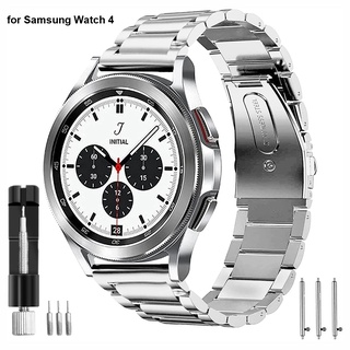Compatible Con Samsung Galaxy Watch 4 Correas 40 Mm/44 Clásico 42/46 , 20 Bandas De Acero Inoxidable De Metal Watch4 40mm/44mm Classic 42mm/46mm Para Hombres Mujeres