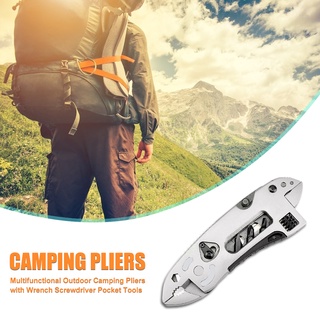 ready alicates multifuncionales para acampar al aire libre con llave destornillador herramientas de bolsillo