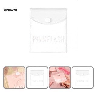 Xuqiuwan - bolsa de almacenamiento de maquillaje portátil de PVC para mujer, transparente, resistente al desgaste