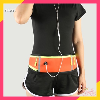 [Re] bolsa de cintura de tela Oxford ajustable para auriculares, bolsa de cinturón resistente al desgaste para deportes