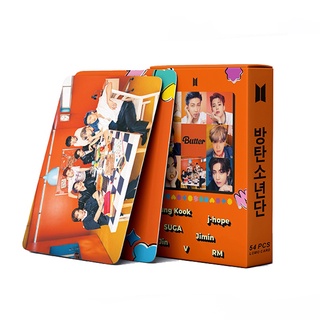 54 unids/caja bts photocards 2021 mantequilla álbum lomo card hd photocard postal