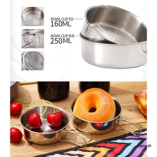 Ratón 2 pzs juego De utensilios De cocina De acero inoxidable plegable Para picnic/senderismo