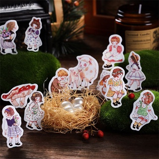 SUCHENN 46pcs Craft Decorative Stickers Stationery Scenery Stickers Plant DIY Animal Planner Journal Boxed Scrapbooking (8)