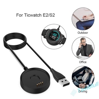 ▸Tastefull◂Alta calidad 100 cm USB Smart Watch cargador rápido cuna Cable de carga para Ticwatch E2/S2✍