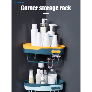 Biuboom fácil de instalar estante de ducha multifuncional organizador de baño montado en la pared para baño (7)
