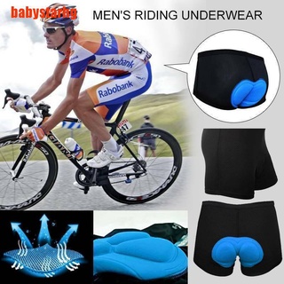 [babystarhg] Mens 3D Padded Underwear Cycling Shorts Bicycle Road Mountain Bike Biking Pants