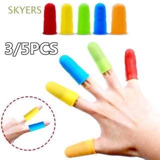 skyers - protector de dedo de silicona para dedos, 3 unidades, 5 unidades, resistente al calor, para cocinar, antideslizante, resistente a altas temperaturas, herramientas de cocina