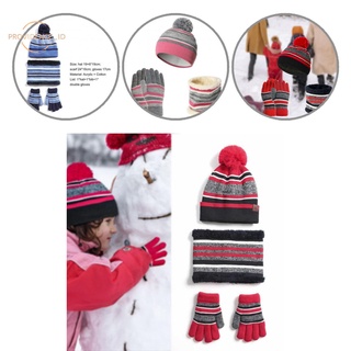 providence otoño invierno niños gorra bufanda guantes suave forro de lana niños gorra bufanda guantes cómodos para uso diario