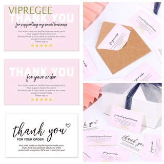 vipregee 30 unids/pack regalo gracias por su pedido craft paquete insertos apreciar tarjeta pequeña tienda minoristas en línea gracias etiquetas 2.1x3.5 pulgadas soporte pequeñas empresas