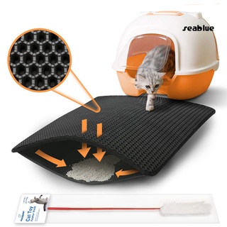 [se]alfombra De doble capa impermeable de nido de abeja antideslizante para gatos/almohadilla de suelo para mascotas (3)