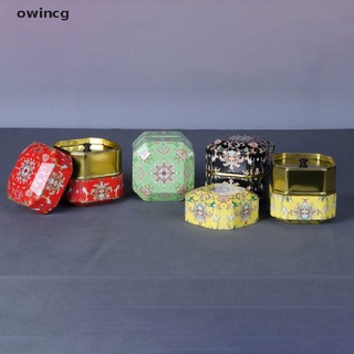 owincg 1pcs Diamond Shape Mini Tin Tea Coffee Candy Storage Box Tea Caddy Metal Case CL