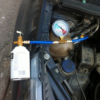 color _r134a refrigerante recarga manguera coche aire acondicionado flúor medidor de presión