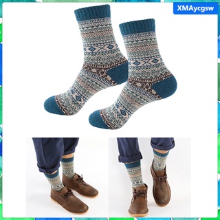 1 par de calcetines gruesos cálidos/calcetines gruesos para hombre/calcetines vintage de media pantorrilla