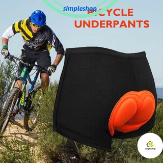 SIMPLE Transpirable Pantalones Cortos De Ciclismo Suave Ropa Interior De Equitación De Los Hombres De Las Mujeres De Bicicleta Deporte Entrenamiento 3D Acolchado