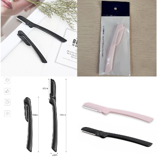 1pc negro plegable cejas trimmer macro hoja protectora de cejas cuchillo de afeitar (1)