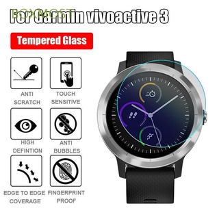 BOXMOST 3 Piezas Transparentes Para Garmin Vivoactive 3 HD Protectores De Pantalla Premium Smart Watch 2.5D 9H Vidrio Templado